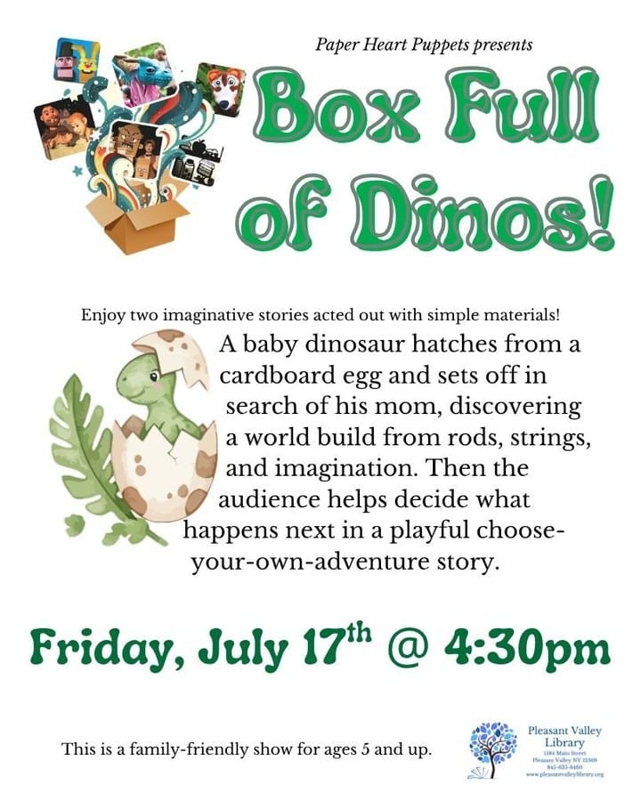 Post 4 by Pleasant Valley Library on Instagram (image)