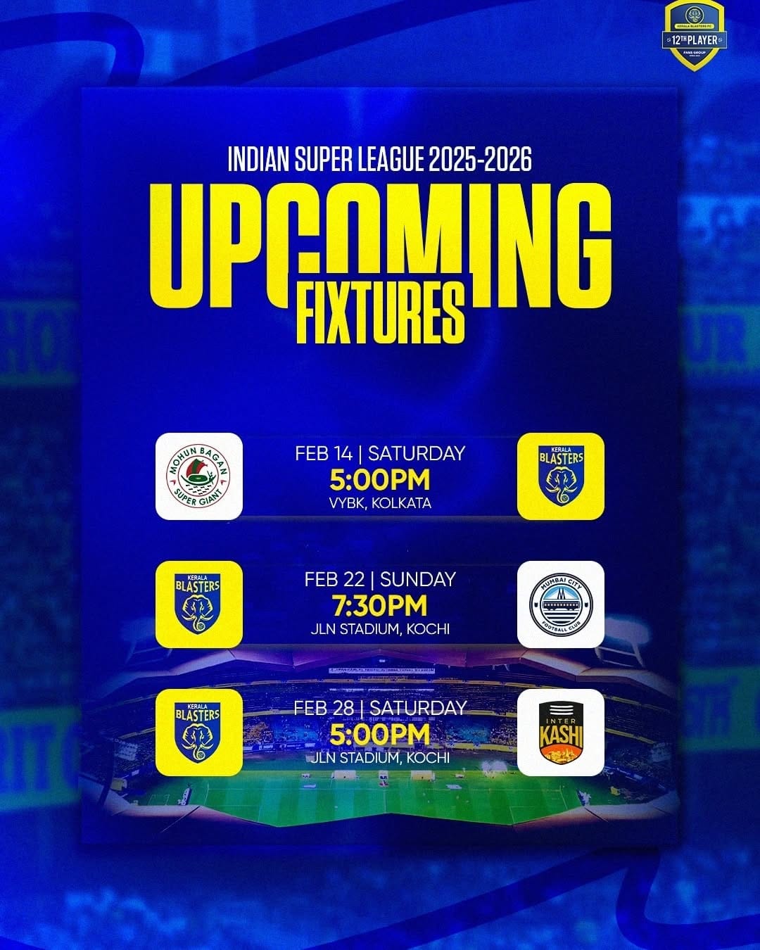 Post 10 by Keralablasters12thplayer on Instagram (image)