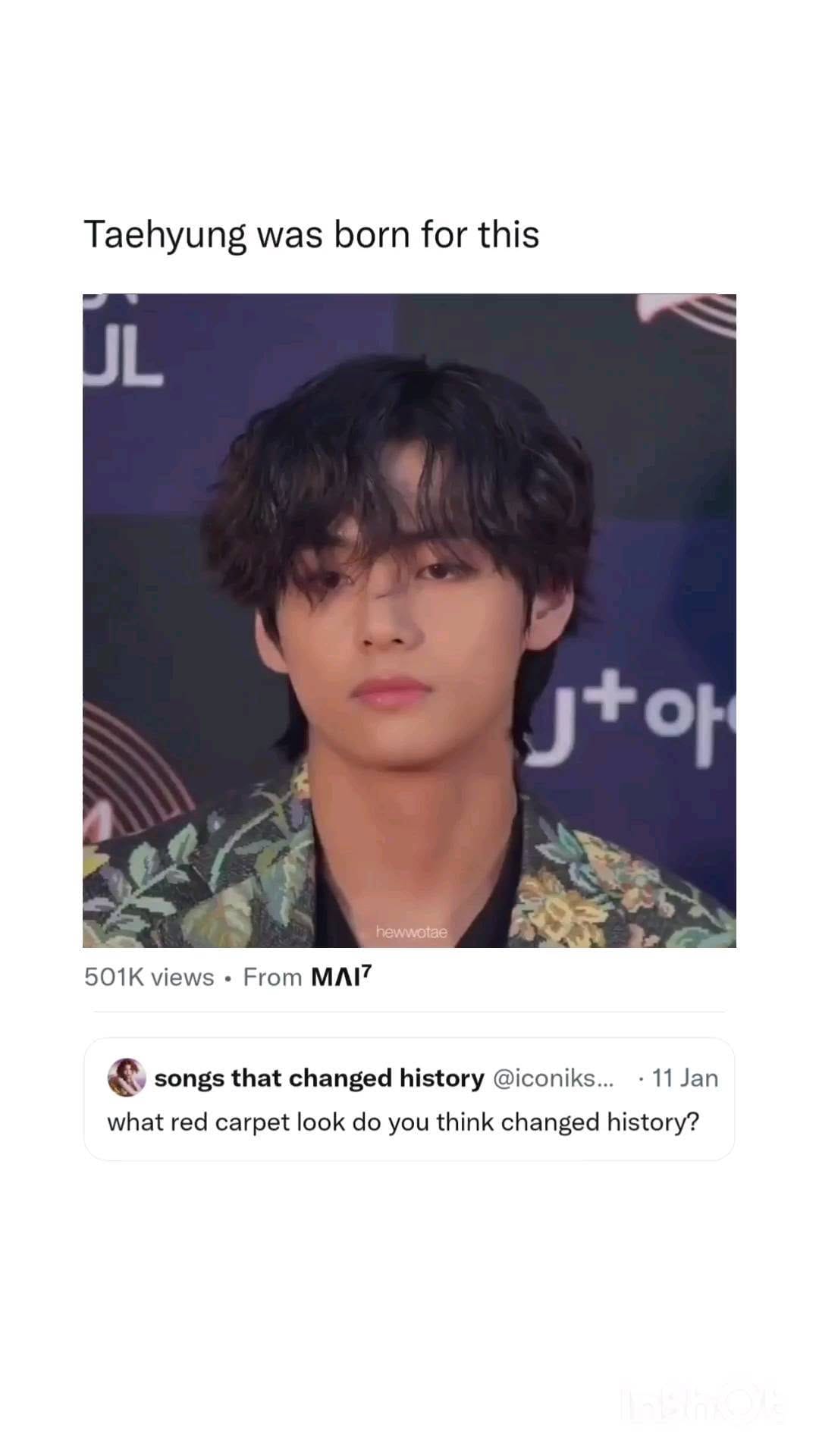 Post 5 by 태형 sakie ⁷ on Instagram (video)
