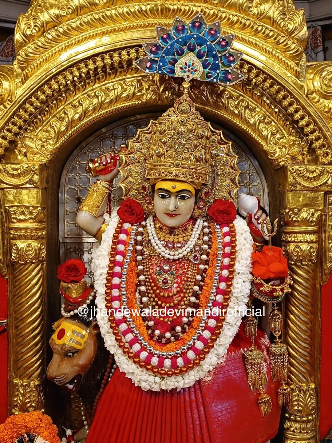 Post 2 by Jhandewala Devi Mandir | झण्डेवाला देवी मन्दिर on Instagram (carousel)