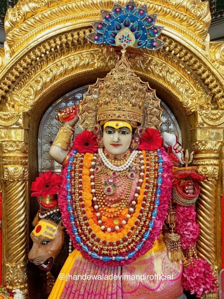 Post 7 by Jhandewala Devi Mandir | झण्डेवाला देवी मन्दिर on Instagram (carousel)