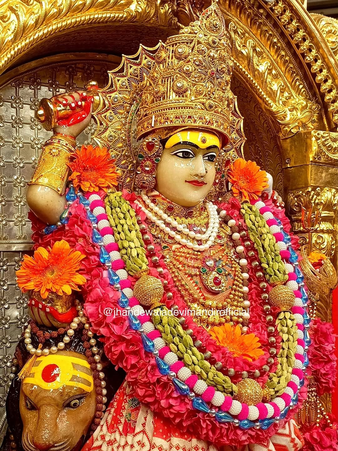 Post 3 by Jhandewala Devi Mandir | झण्डेवाला देवी मन्दिर on Instagram (carousel)