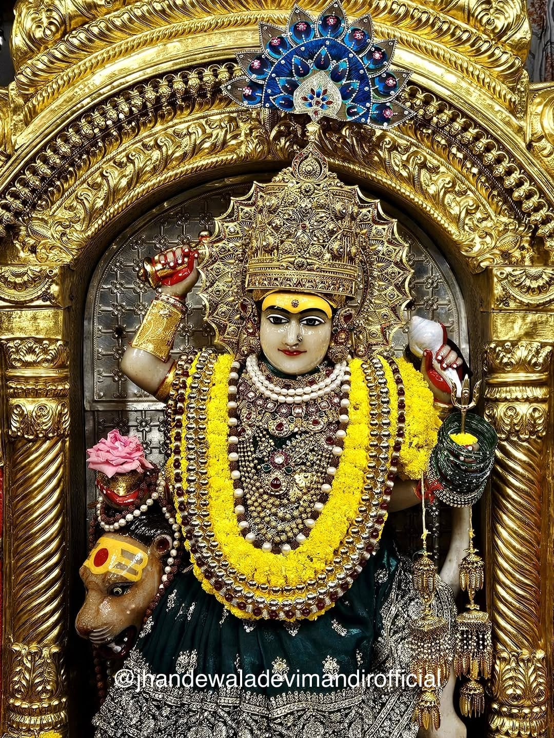 Post 8 by Jhandewala Devi Mandir | झण्डेवाला देवी मन्दिर on Instagram (carousel)