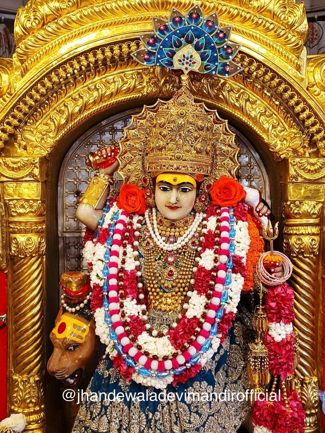 Post 5 by Jhandewala Devi Mandir | झण्डेवाला देवी मन्दिर on Instagram (carousel)