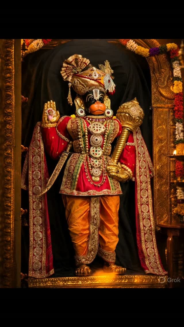Post 3 by SRI ASHTAMSA VARADHA ANJANEYAR on Instagram (video)