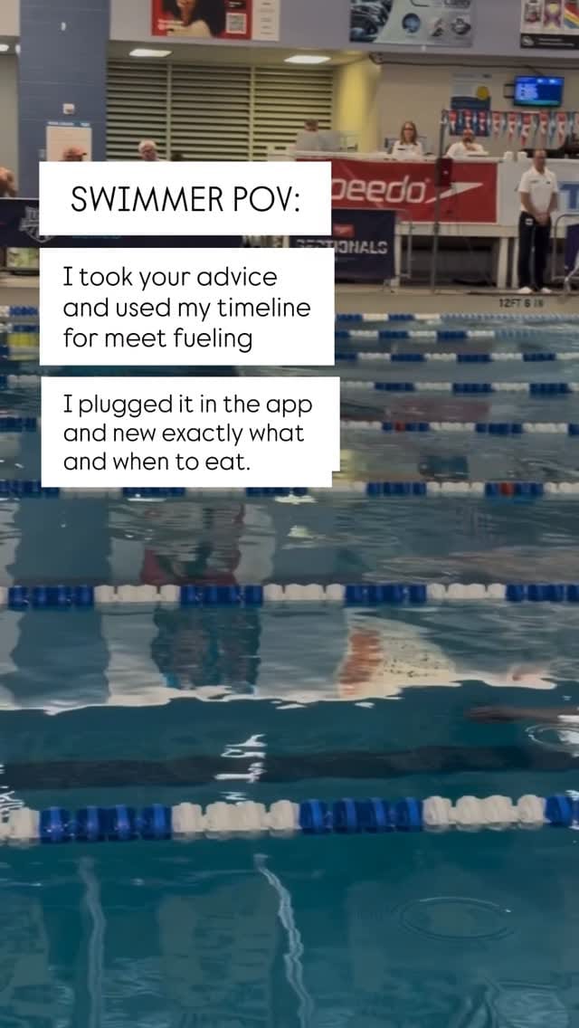 Post 8 by Marli McIntire | Nutrition for Swimmers on Instagram (video)