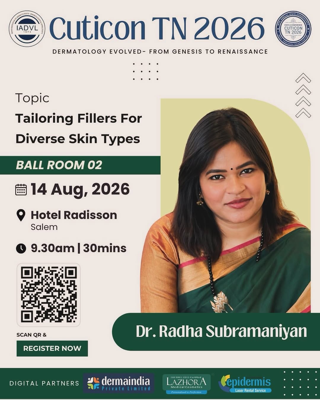 Post 5 by Dr Radha Subramaniyan MD(DVL), DNB(DVL) on Instagram (image)