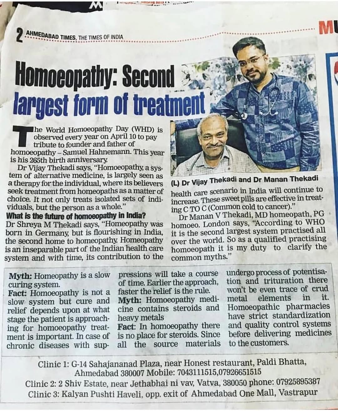 Post 10 by Dr.manan thekadi on Instagram (image)