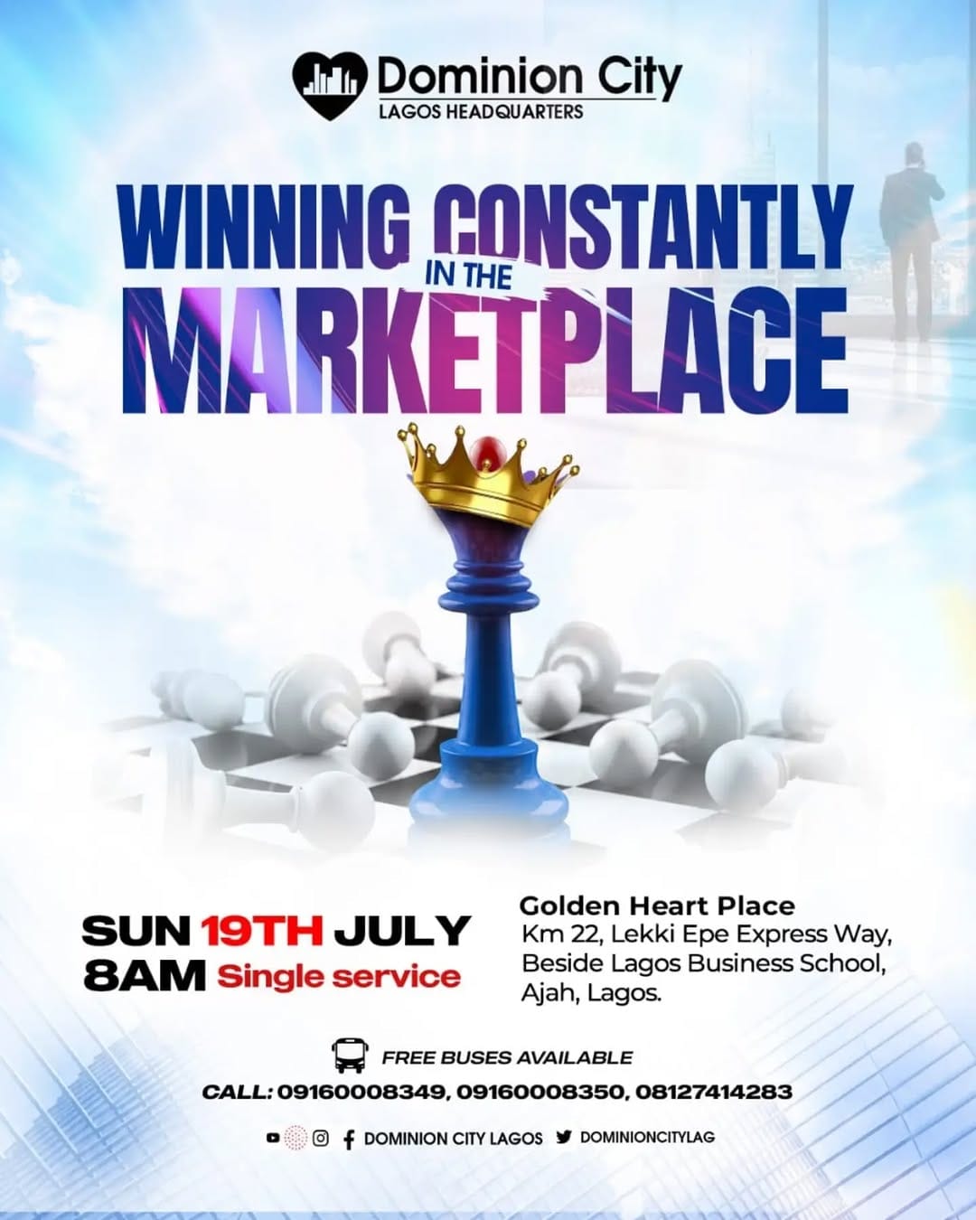 Post 1 by Dominion City Lagos HQ on Instagram (image)