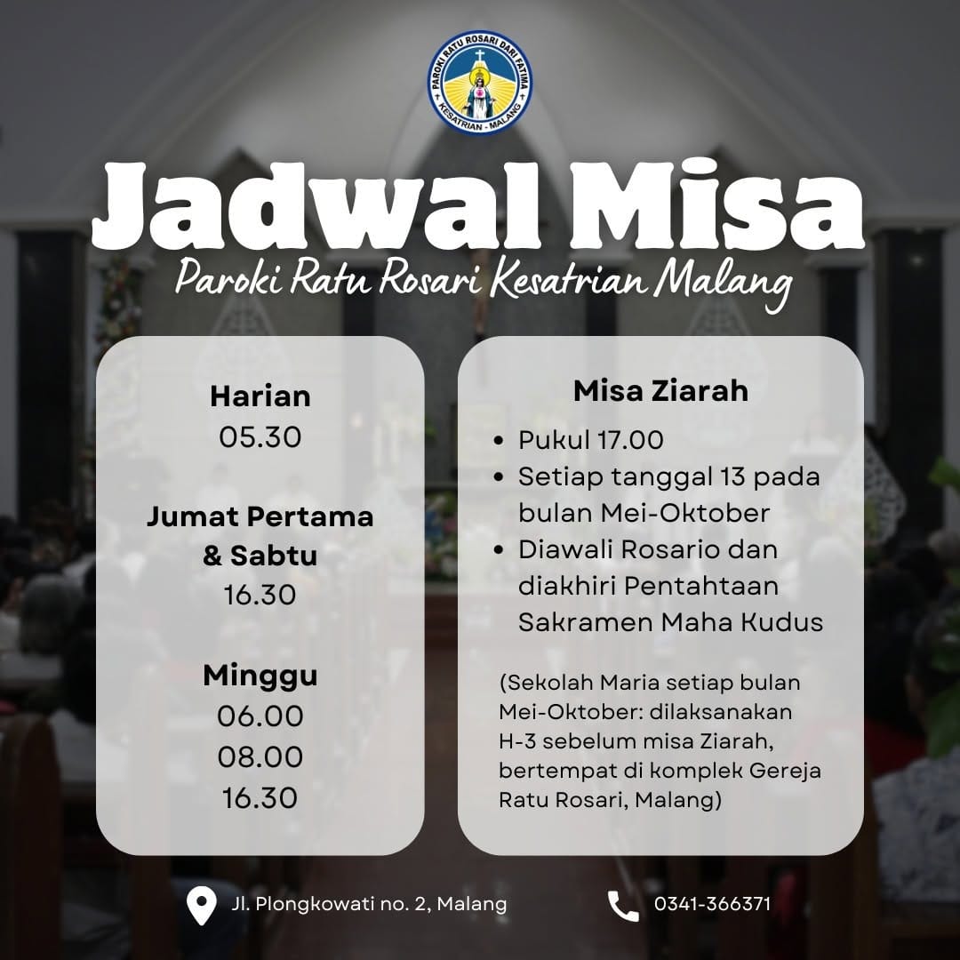 Post 10 by Paroki Ratu Rosari Kesatrian on Instagram (image)