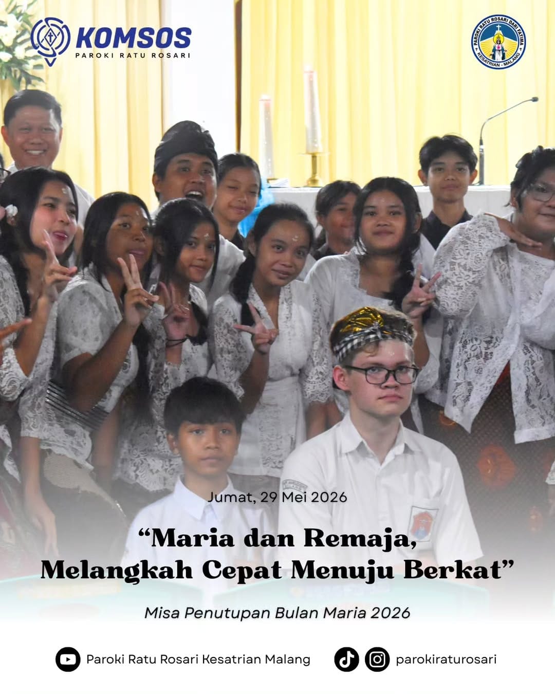 Post 8 by Paroki Ratu Rosari Kesatrian on Instagram (carousel)