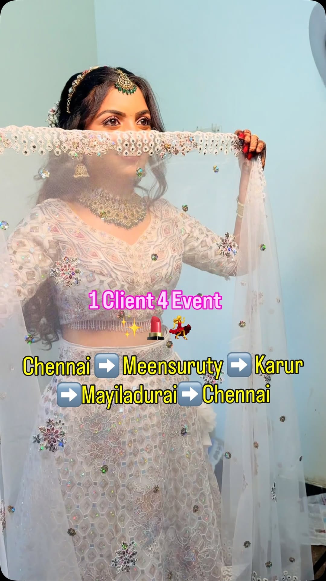 Post 8 by Priya Sampath | Best Bridal Makeup Artist | Best Makeup Academy on Instagram (video)