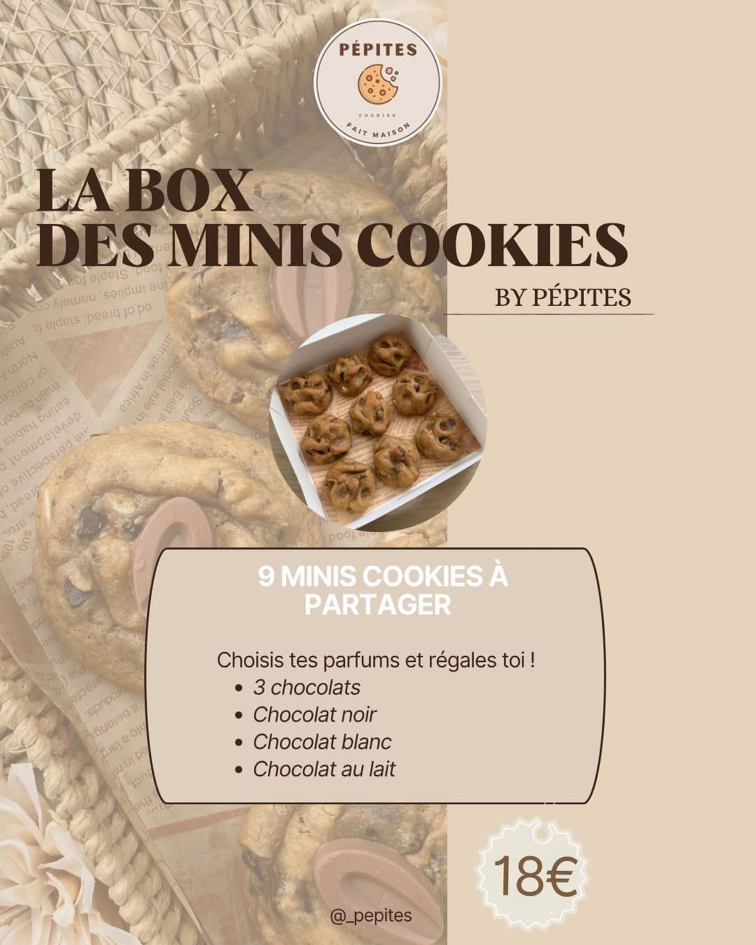 Post 7 by PÉPITES | Cookies fait maison 🍪 on Instagram (image)