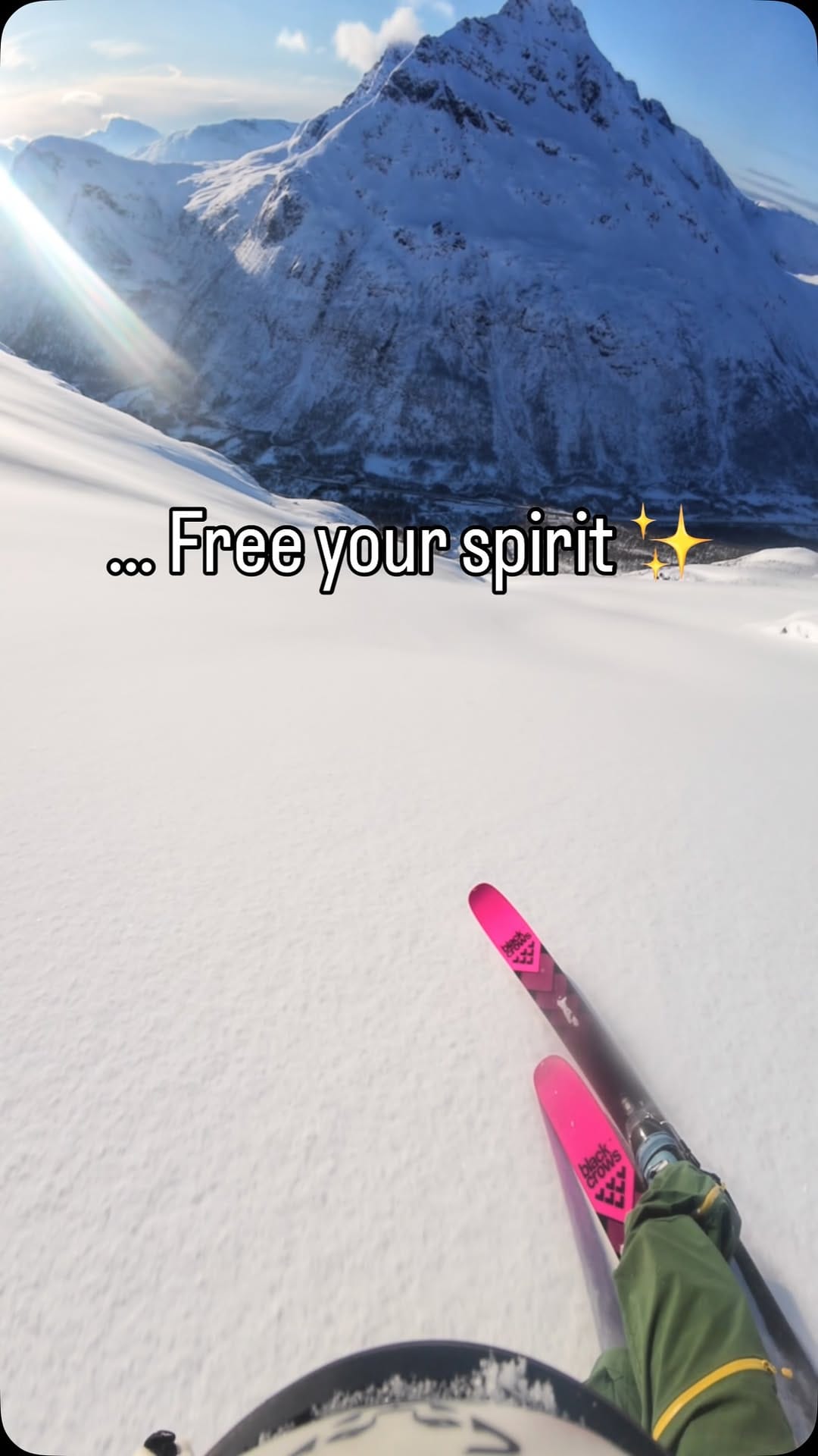 Post 1 by Telemark skiing on Instagram (video)