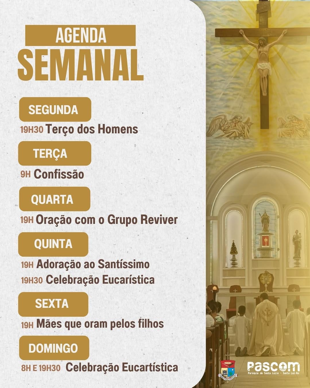 Post 9 by Paróquia Santa Luzia on Instagram (image)