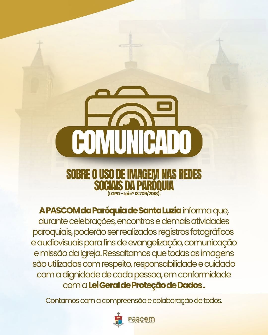 Post 8 by Paróquia Santa Luzia on Instagram (image)