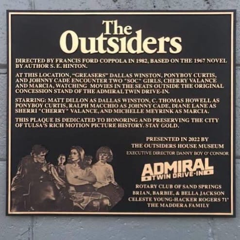 Post 6 by The Outsiders House Museum on Instagram (image)