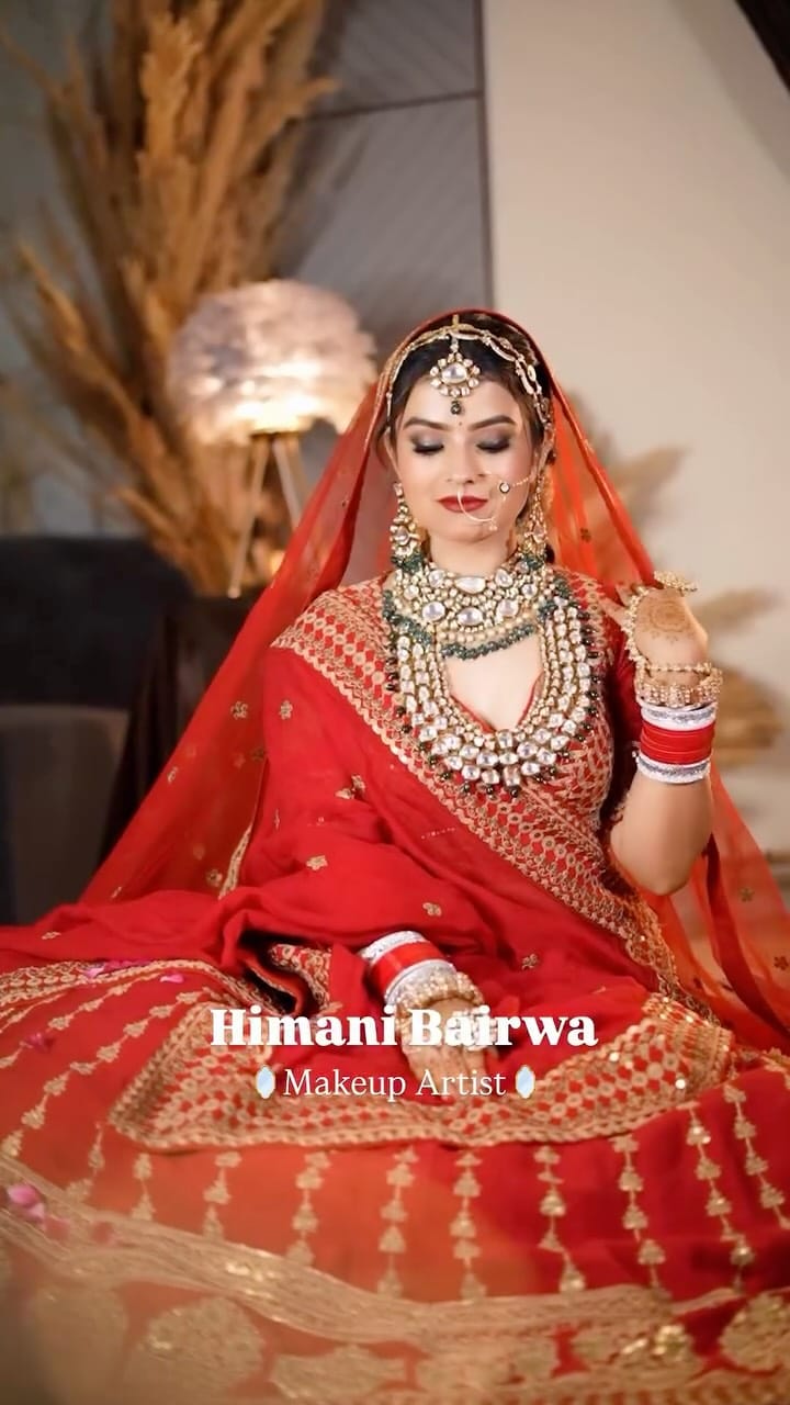 Post 9 by Jaipur Luxury Bridal Makeup Artist on Instagram (video)