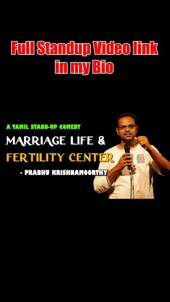 Post 10 by Prabhu Krishnamoorthy | Standup Comedian on Instagram (video)