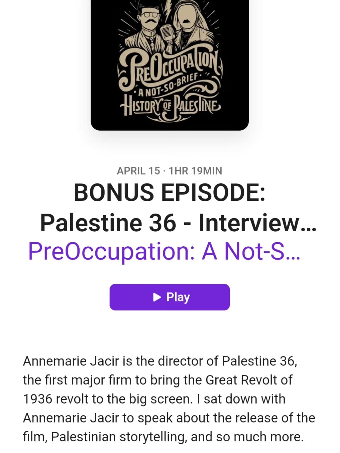 Post 6 by PreOccupation Podcast on Instagram (image)