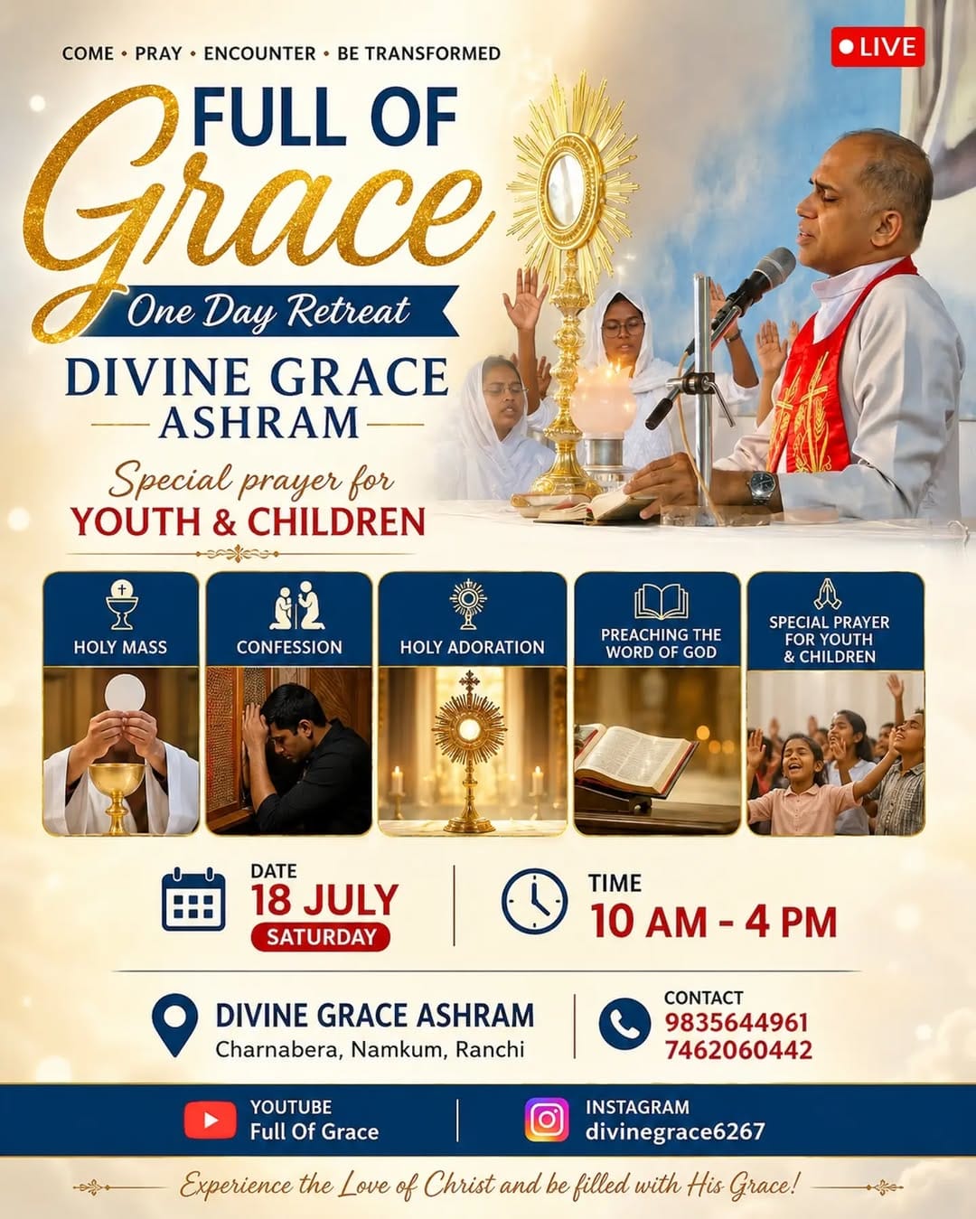 Post 1 by Divine Grace Ashram, Ranchi on Instagram (image)