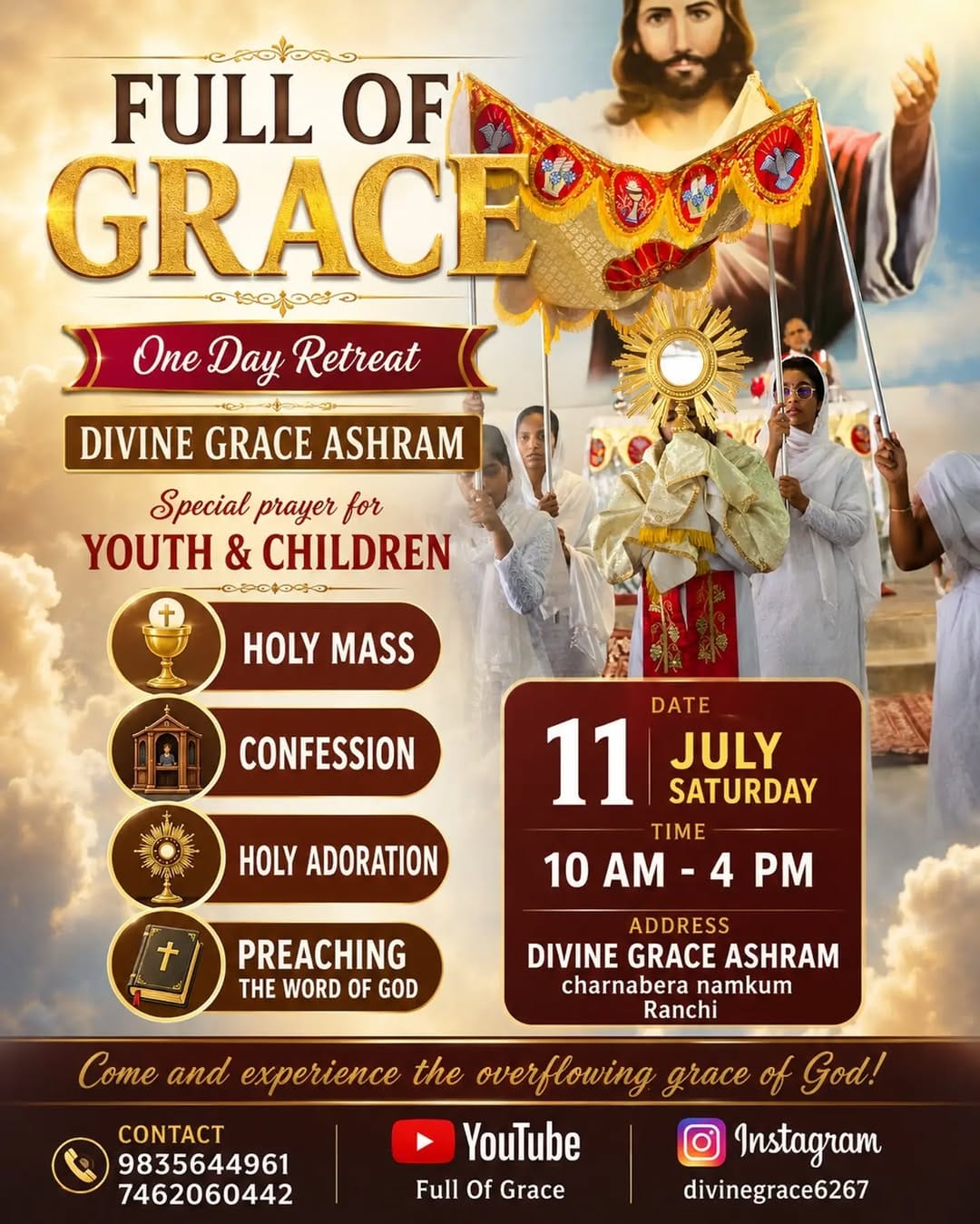 Post 4 by Divine Grace Ashram, Ranchi on Instagram (image)