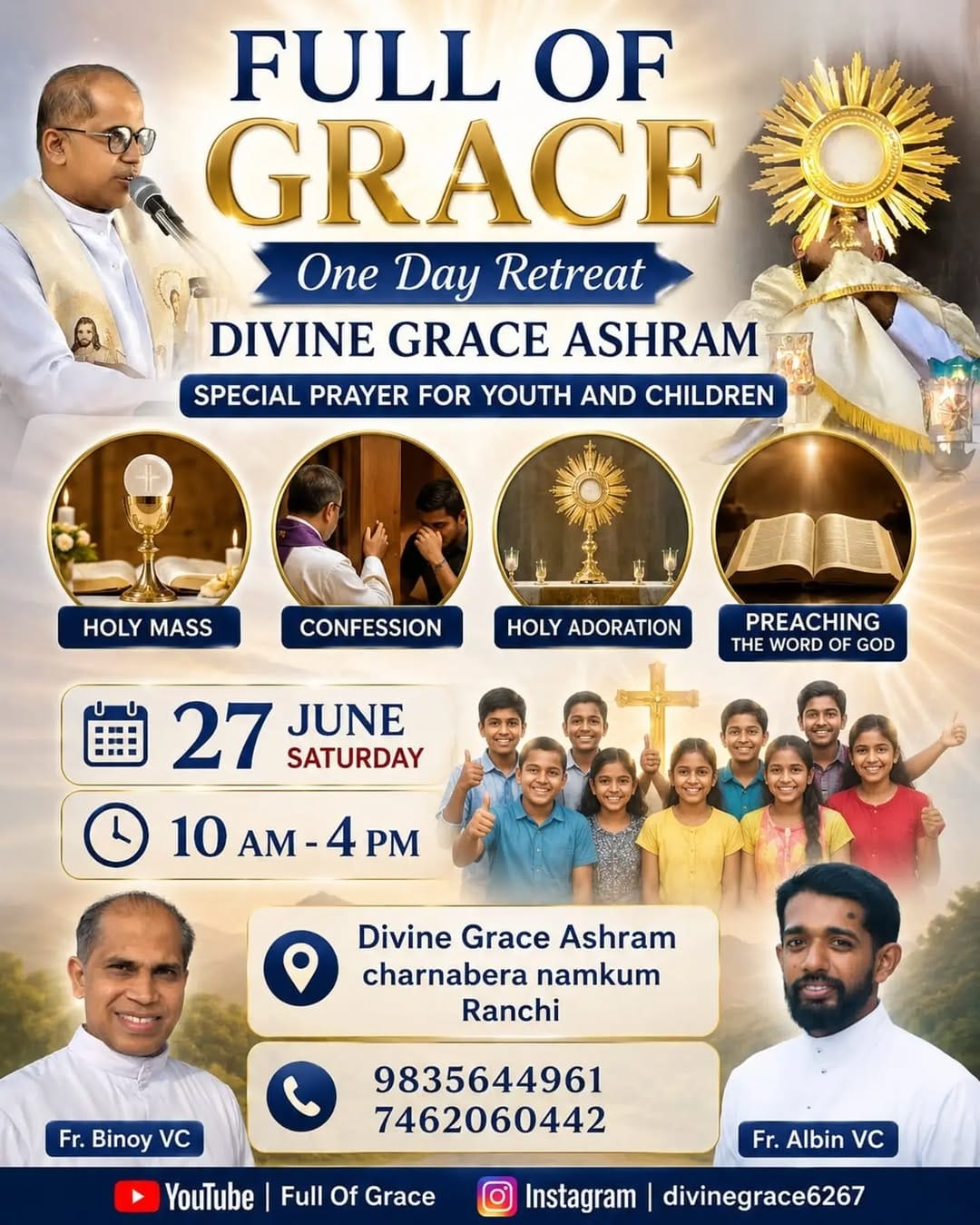Post 7 by Divine Grace Ashram, Ranchi on Instagram (image)