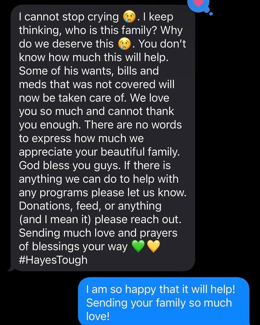 Post 4 by The HayesTough Foundation on Instagram (image)