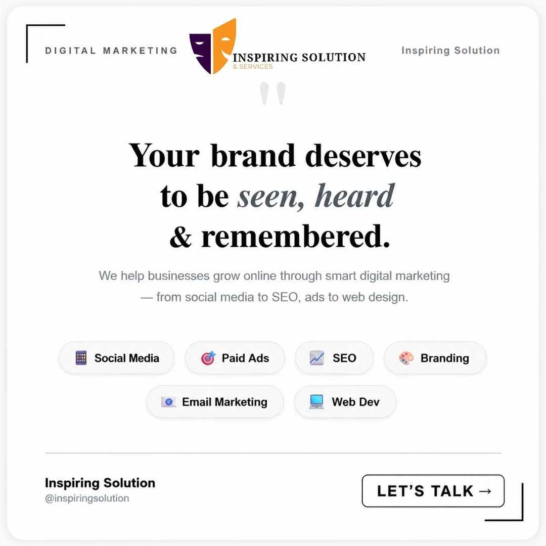 Post 7 by Inspiring Solution & Service Pvt.Ltd. on Instagram (image)