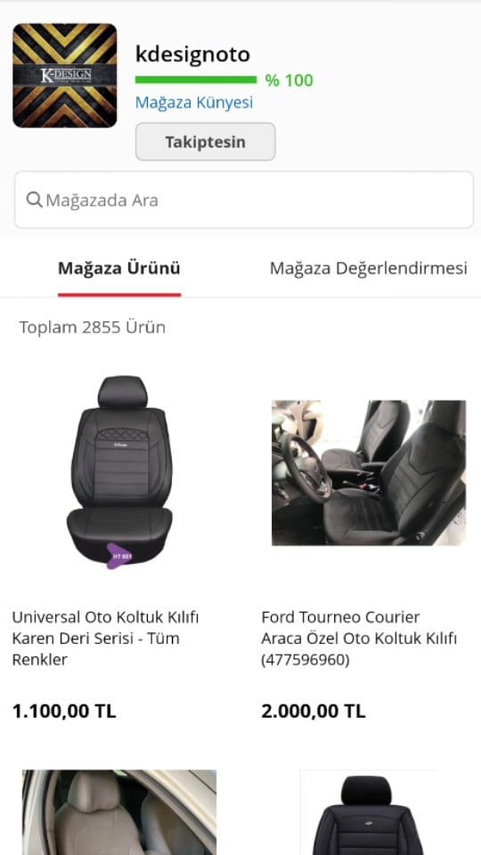 Post 9 by K-Design Oto Koltuk Kılıfları on Instagram (video)