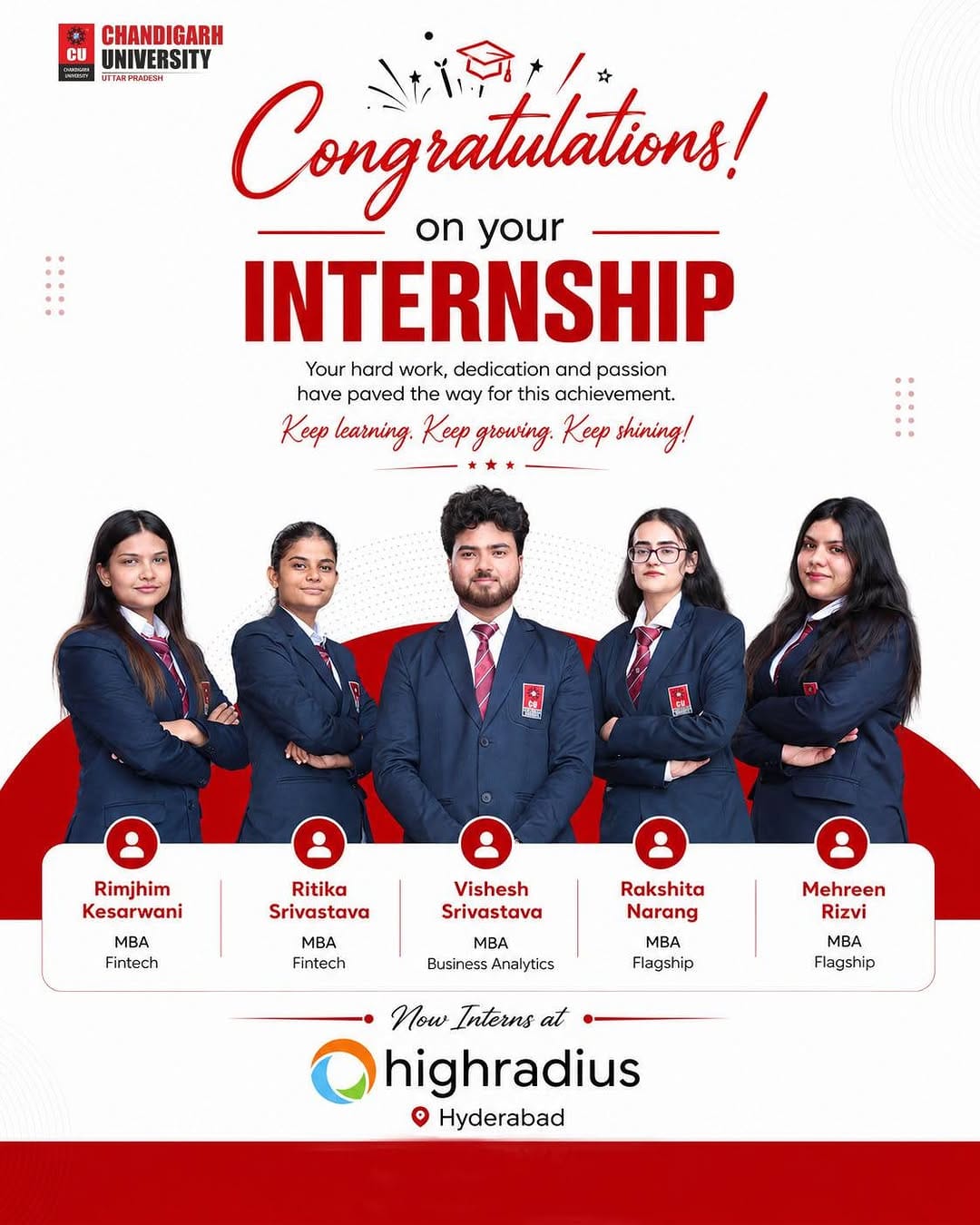 Post 1 by Chandigarh University, Uttar Pradesh on Instagram (carousel)