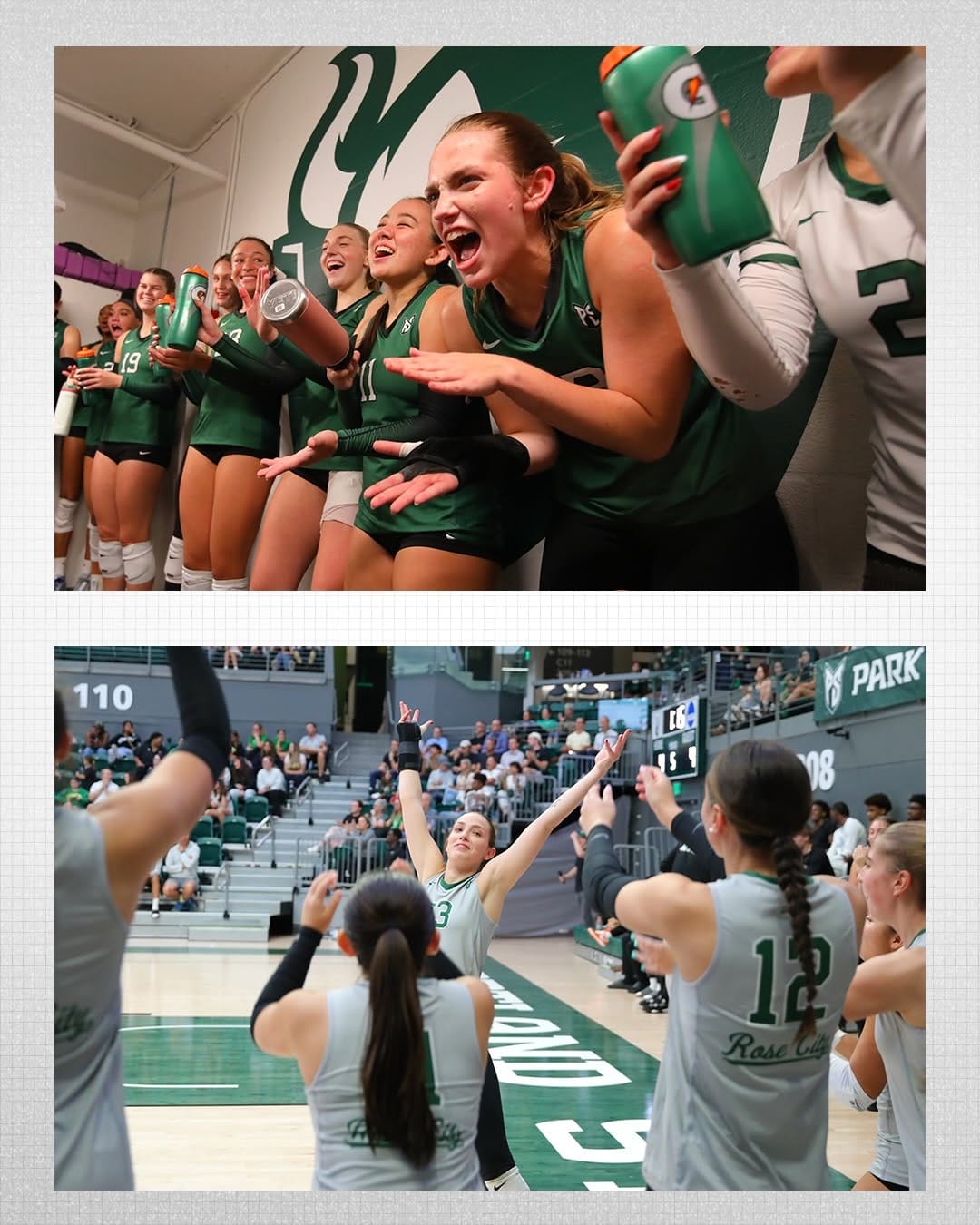 Post 10 by Portland State Volleyball on Instagram (carousel)