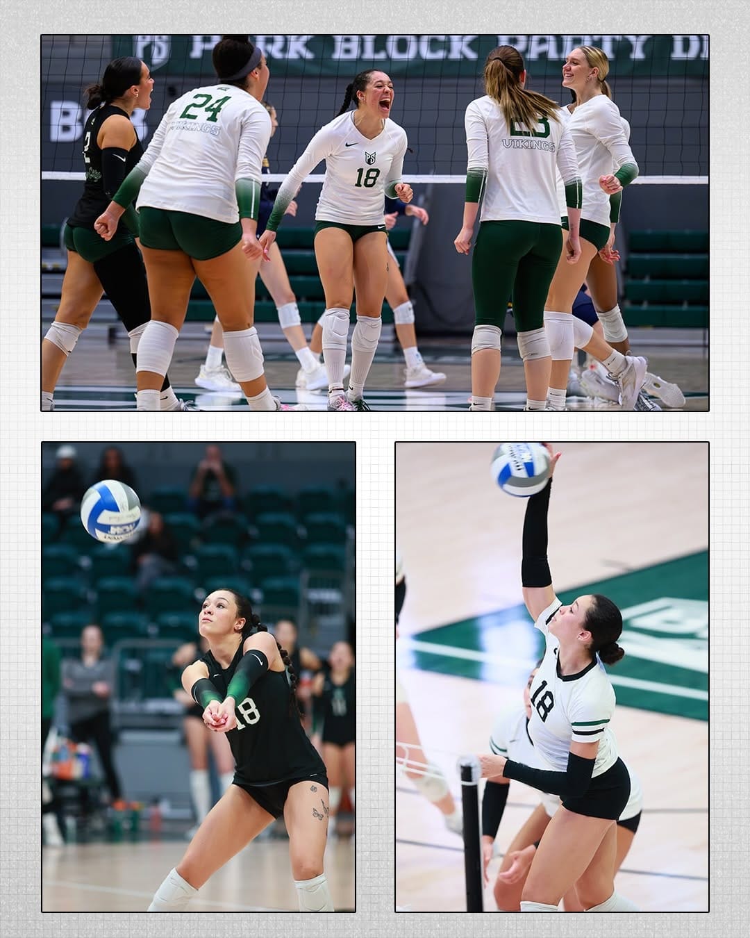 Post 7 by Portland State Volleyball on Instagram (carousel)