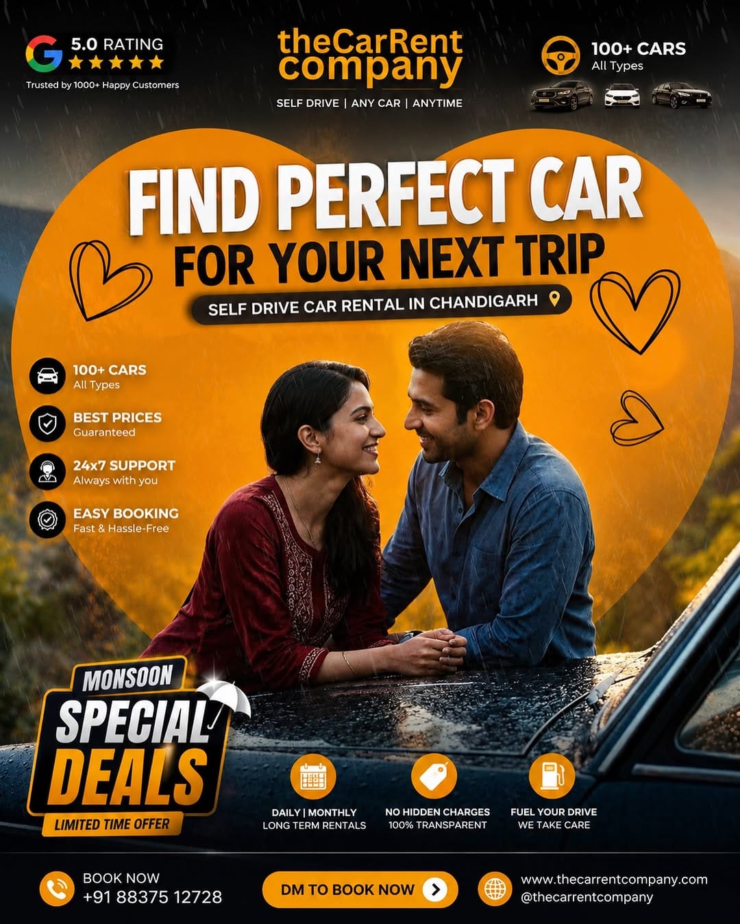 Post 1 by Car Rental Chandigarh | Self Drive Car in Chandigarh on Instagram (image)