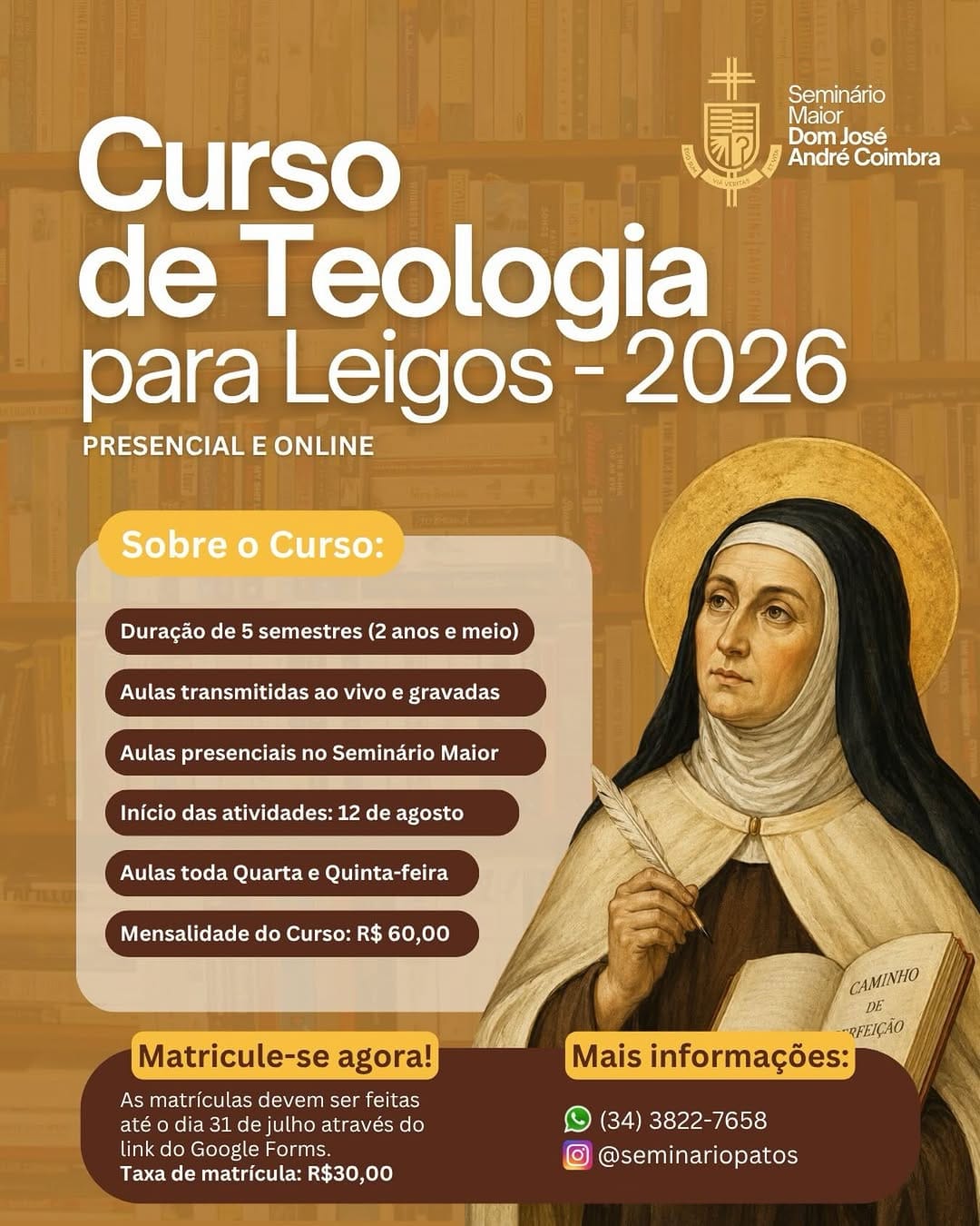 Post 9 by Diocese de Patos de Minas on Instagram (image)