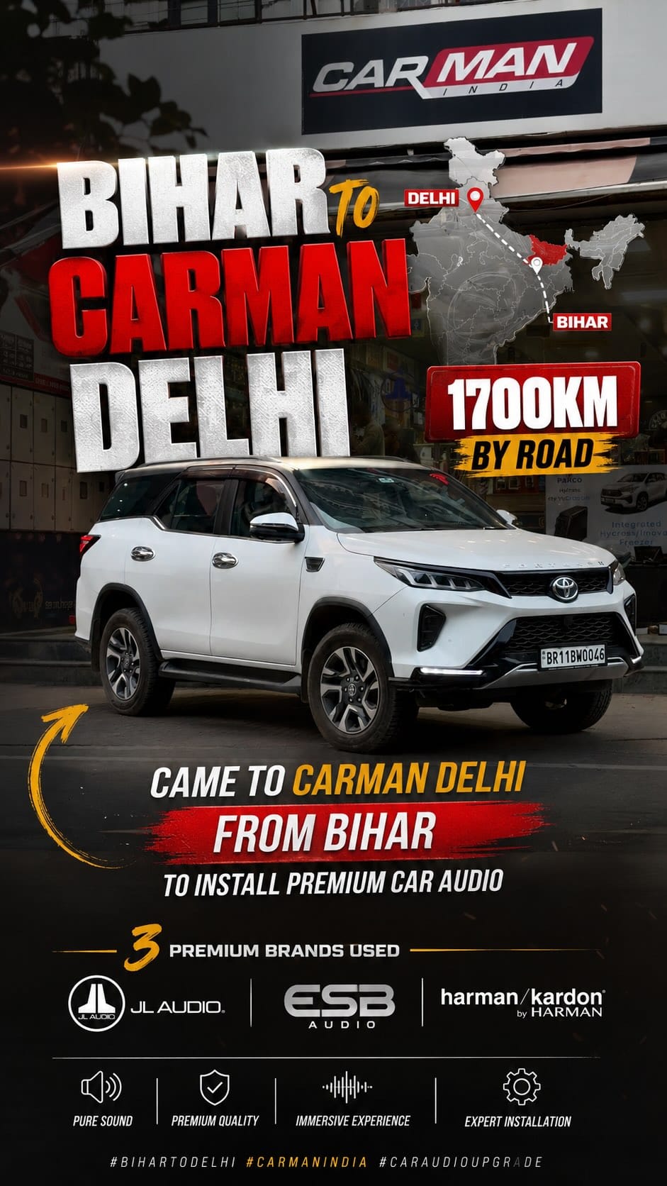 Post 2 by Car Man India on Instagram (video)
