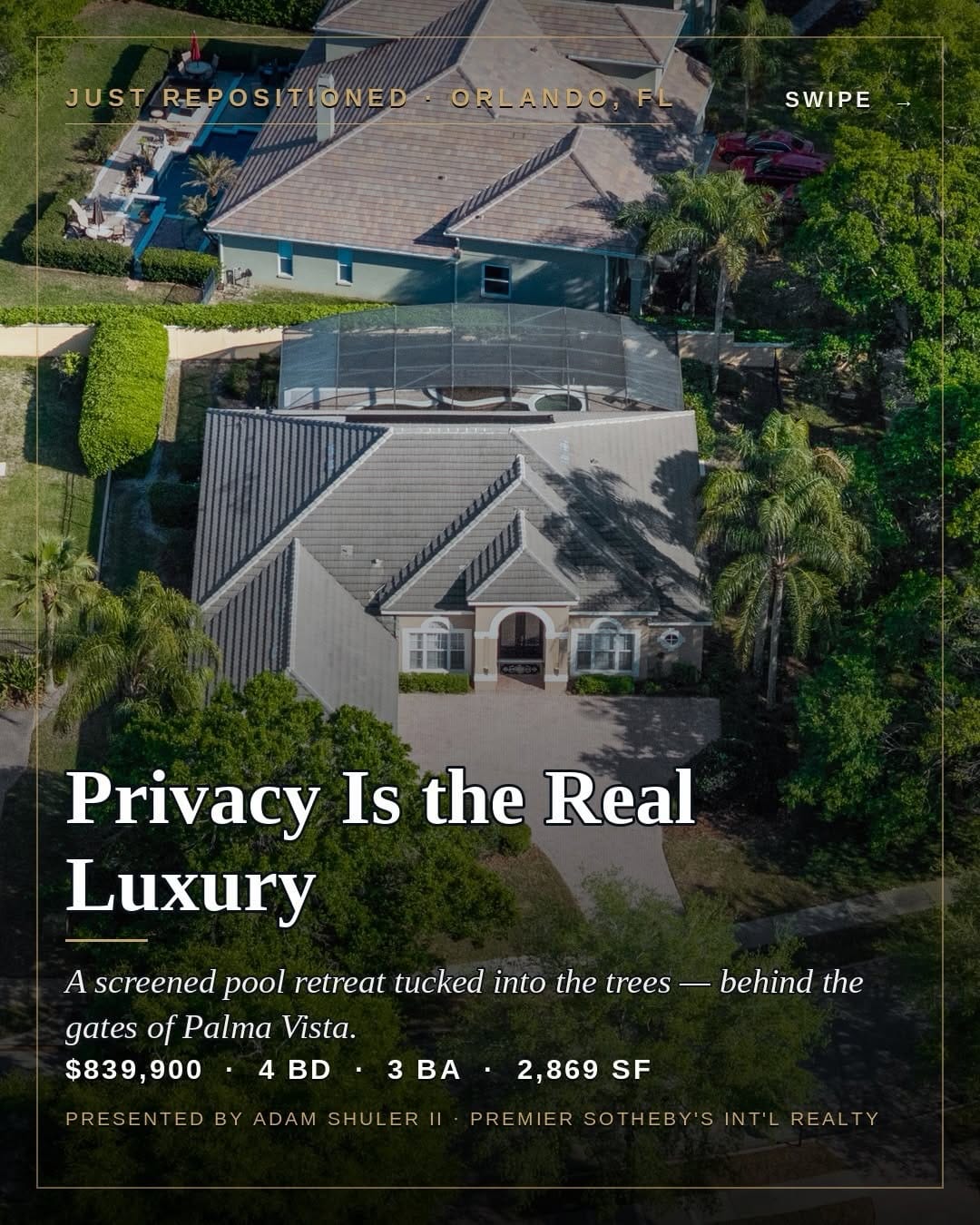 Post 6 by Adam Shuler Orlando Luxury Realtor on Instagram (carousel)