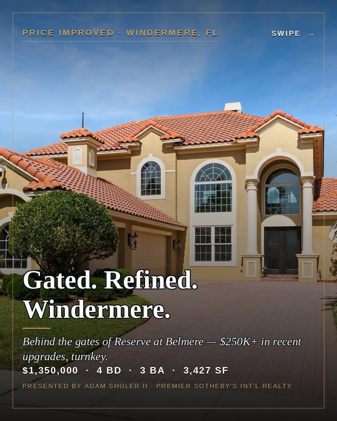 Post 5 by Adam Shuler Orlando Luxury Realtor on Instagram (carousel)