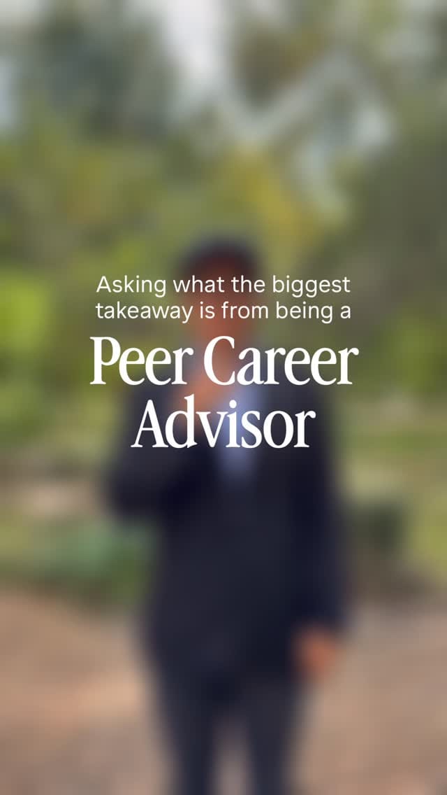 Post 8 by Center for Career Development on Instagram (video)