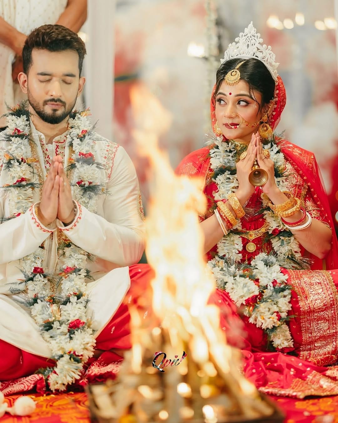 Post 10 by Suranjan Das | Bridal Makeup Artist | Kolkata on Instagram (carousel)