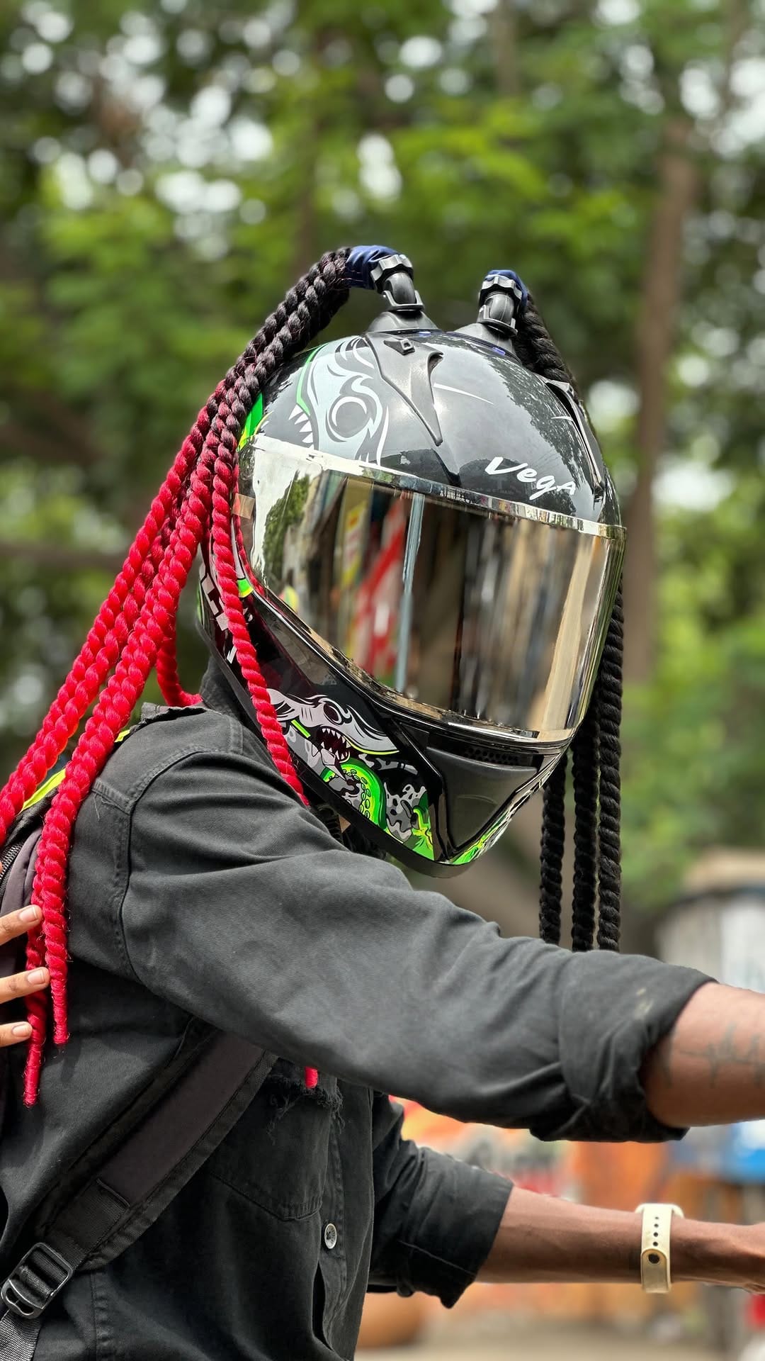 Post 10 by Taj helmets & seat covers Chennai on Instagram (video)