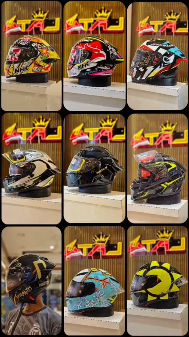 Post 4 by Taj helmets & seat covers Chennai on Instagram (video)