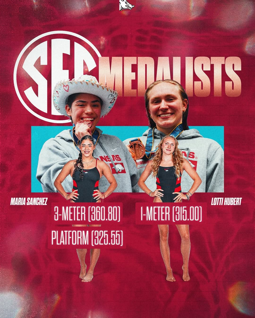 Post 10 by Razorback Swimming & Diving on Instagram (image)