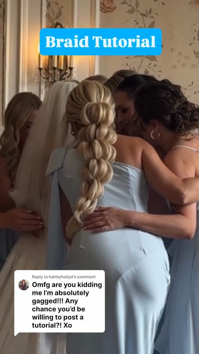 Post 6 by Michigan Wedding Hairstylist | Kaelee Watts on Instagram (video)