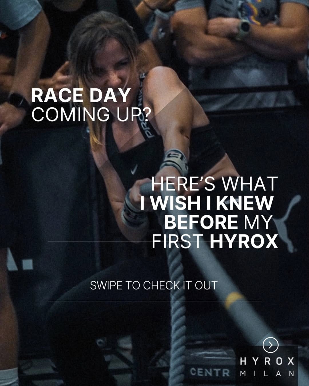 Post 10 by Iri | Fitness Humor + Hyrox Racing on Instagram (carousel)