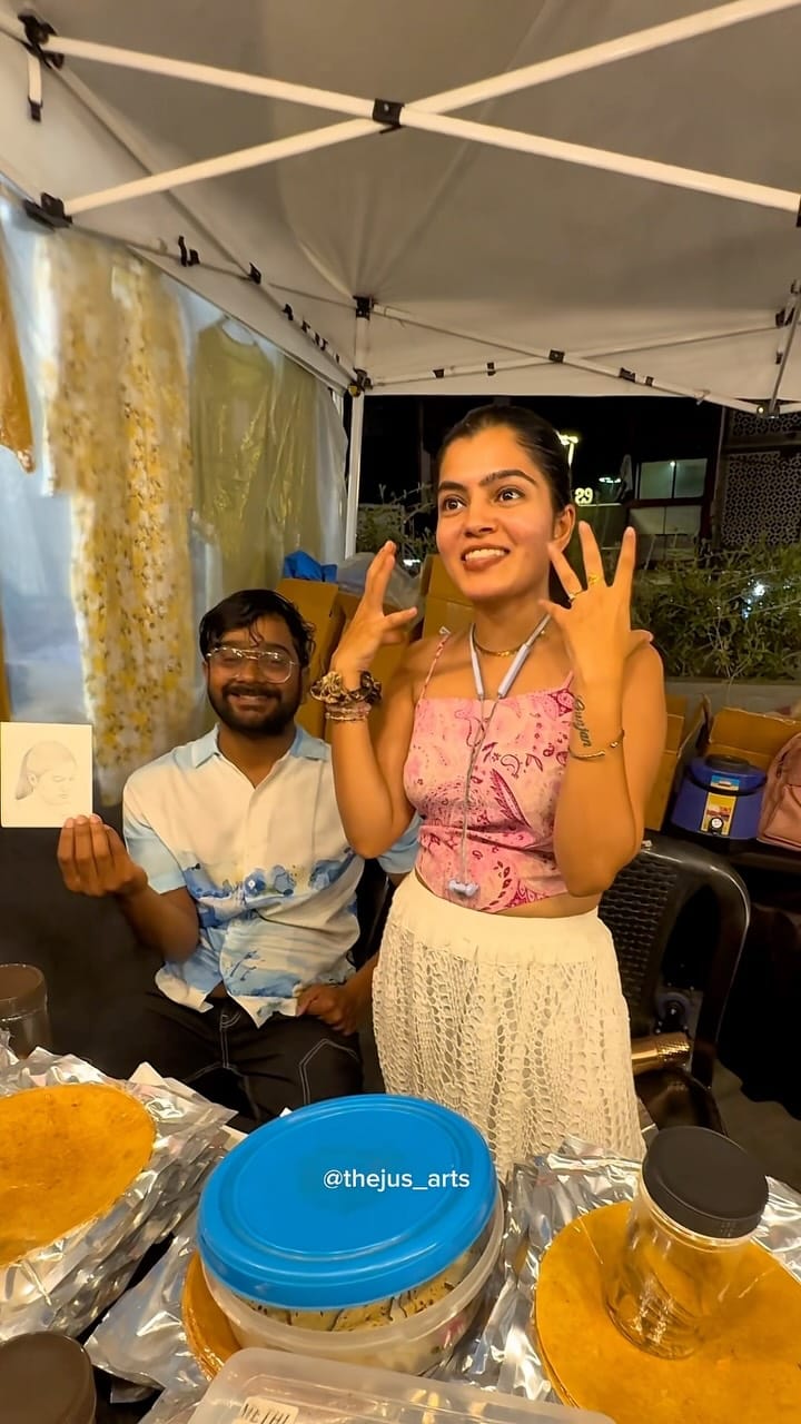 Post 4 by Thejus | Sketch Artist | Kerala on Instagram (video)