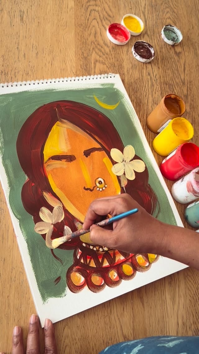 Post 9 by Mona Biswarupa |Artist on Instagram (video)