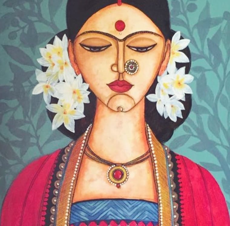 Post 8 by Mona Biswarupa |Artist on Instagram (carousel)
