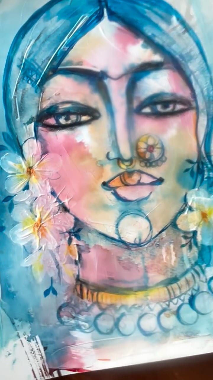 Post 3 by Mona Biswarupa |Artist on Instagram (video)
