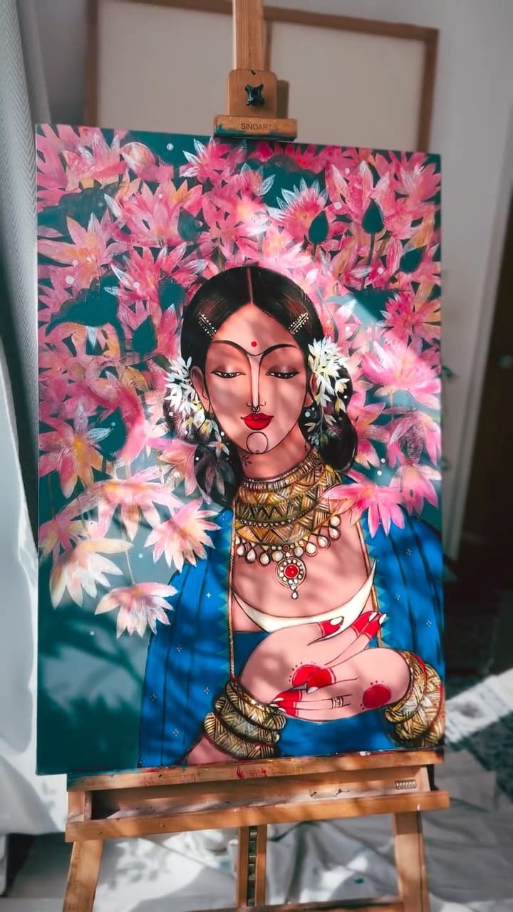 Post 6 by Mona Biswarupa |Artist on Instagram (video)
